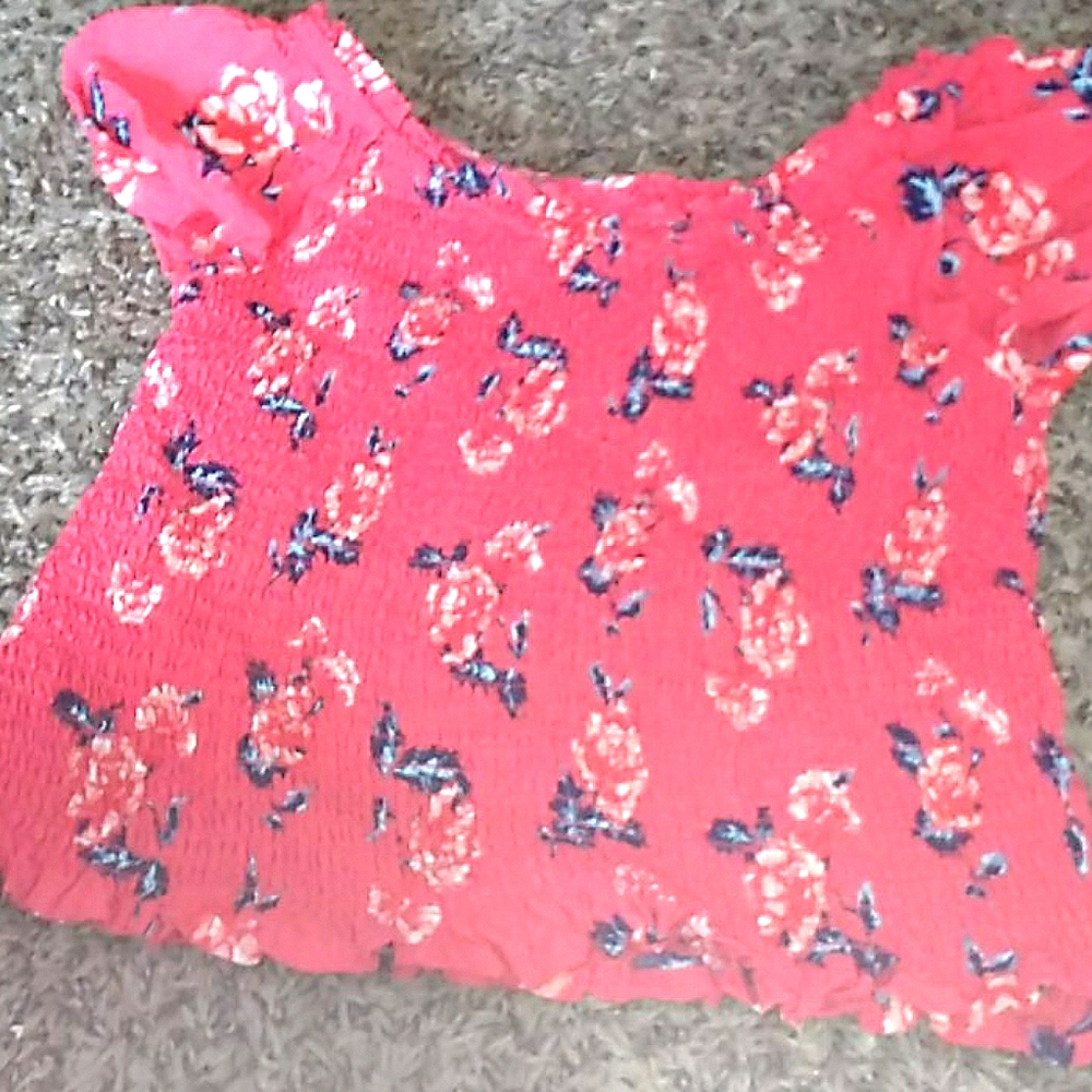 Justice floral shirt